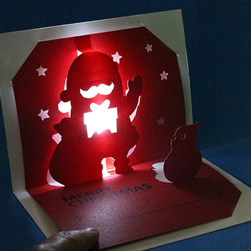 크리스마스  LED입체카드(5인세트)